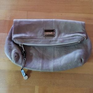 Diesel Leather Gray Clutch